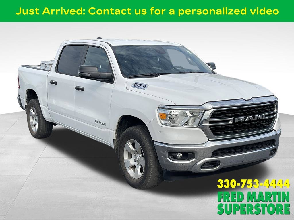 Used 2023 Bright White Clearcoat RAM Big Horn image 1