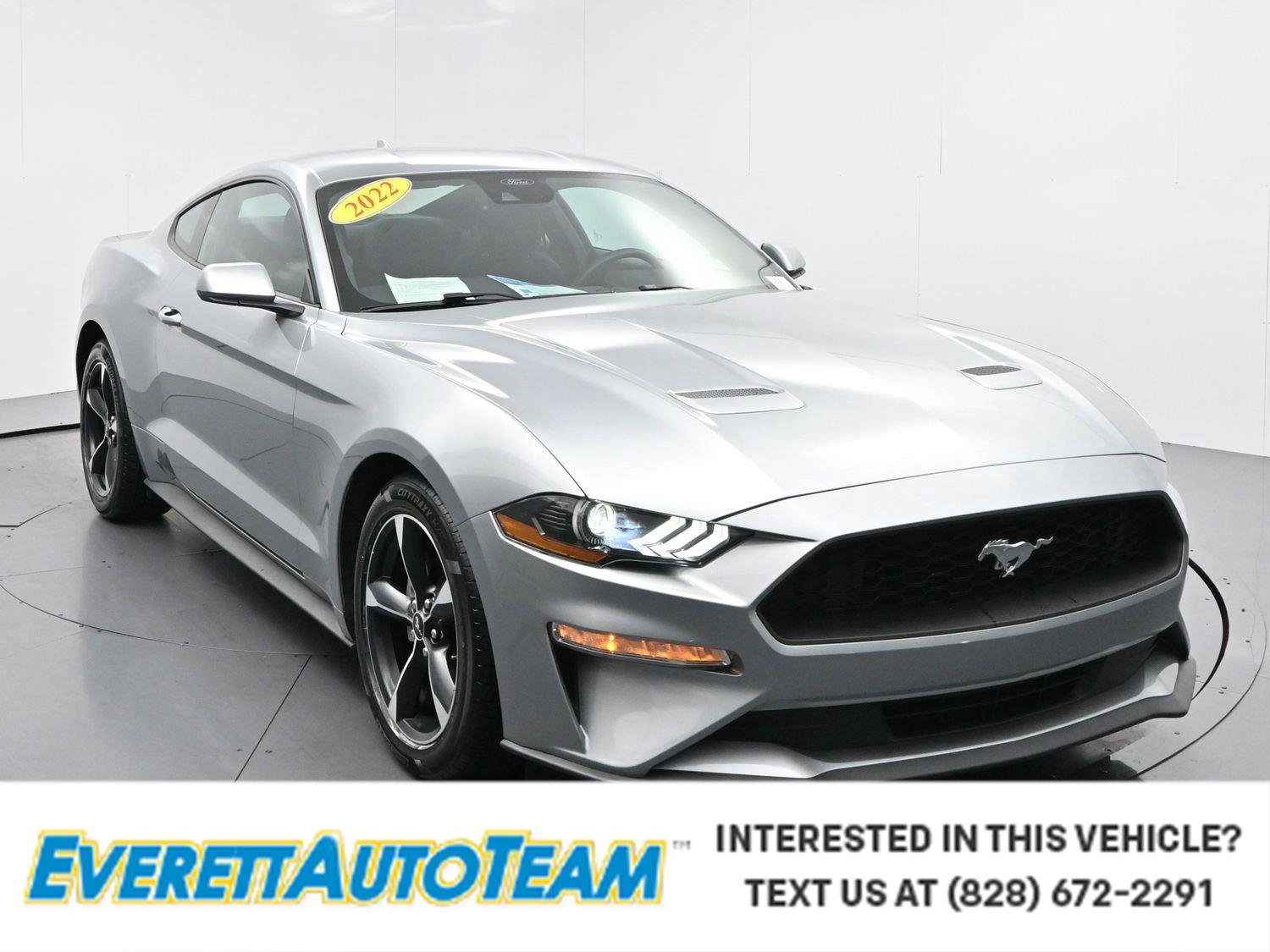 Iconic Silver Metallic 2022 Ford Mustang Coupe Rear-Wheel Drive 