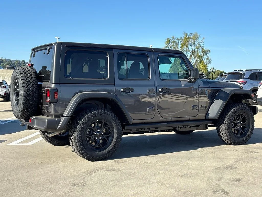 New 2026 Granite Crystal Metallic Clear Coat Jeep 4-Door Willys 4x4 image 3