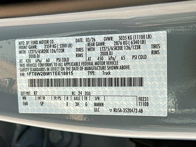 New 2026 Gray Metallic Ford King Ranch image 21