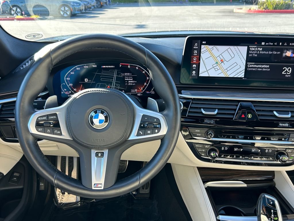 Used 2023 Arctic Race Blue metallic BMW M550i xDrive image 17