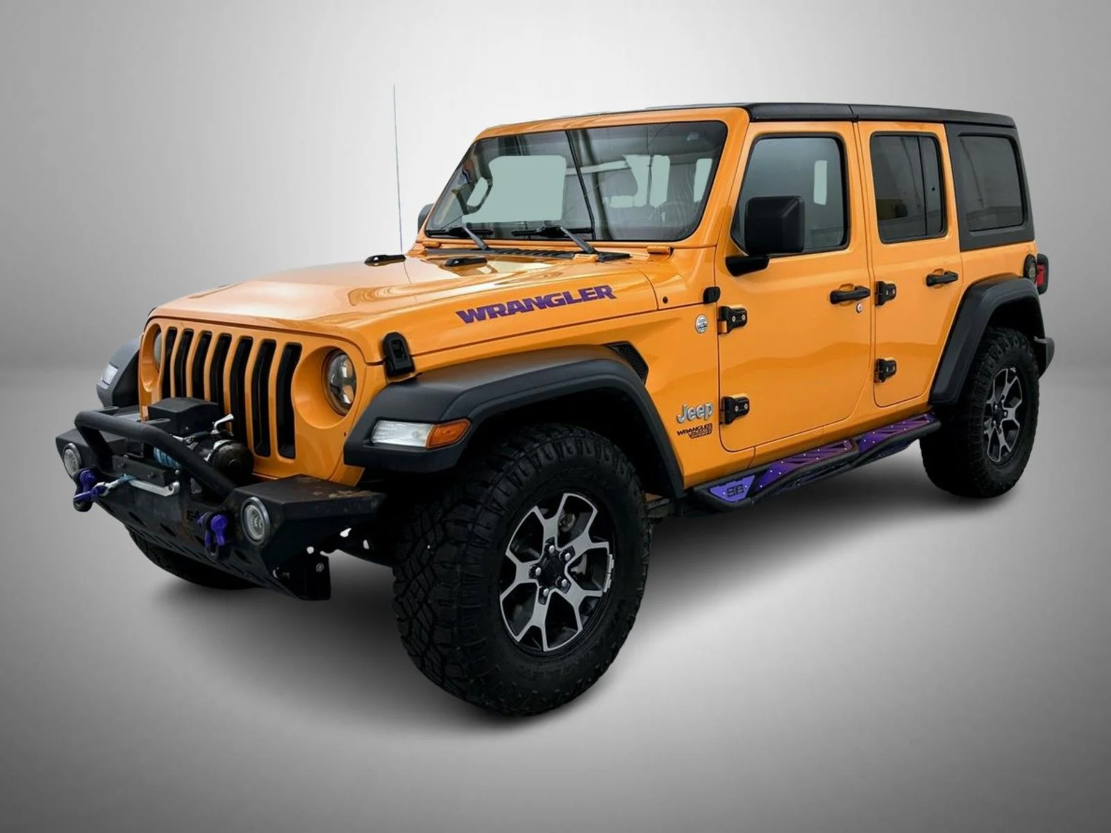 Used 2018 Orange Jeep Unlimited Sport S image 1