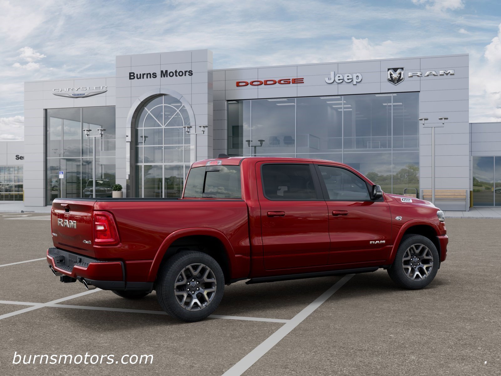 New 2026 Molten Red Pearl-Coat Exterior Paint RAM Laramie Southwest Edition image 4