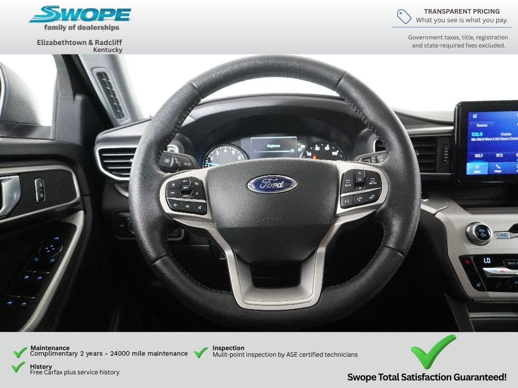 Used 2021 Rapid Red Metallic Tinted Clearcoat Ford XLT image 17