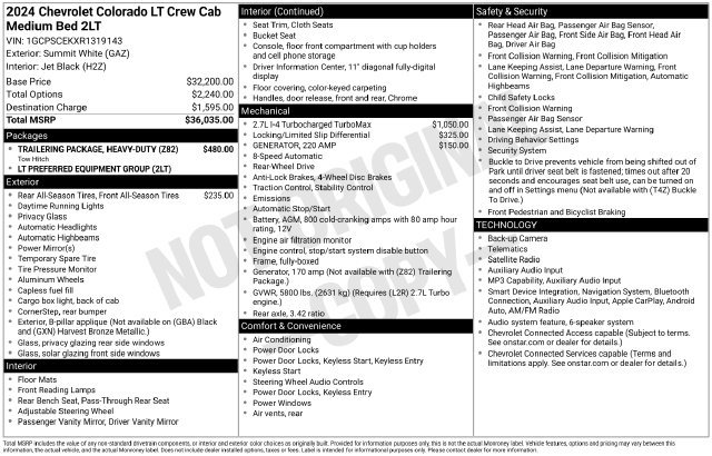 Used 2024 White Chevrolet LT image 8