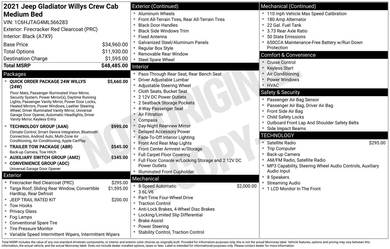 Used 2021 Red Jeep Willys image 11