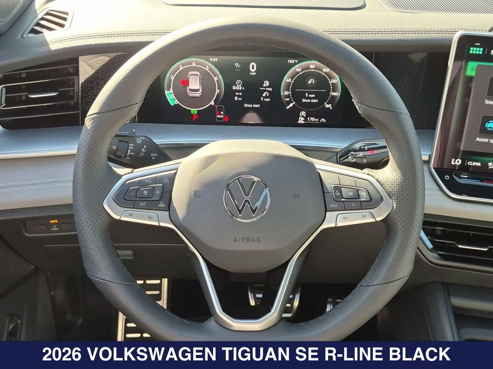 New 2026 Black Volkswagen 2.0T SE R-Line Black image 12