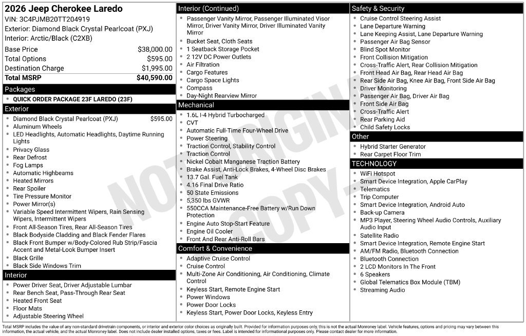 2026 Jeep Cherokee Laredo - Photo 6