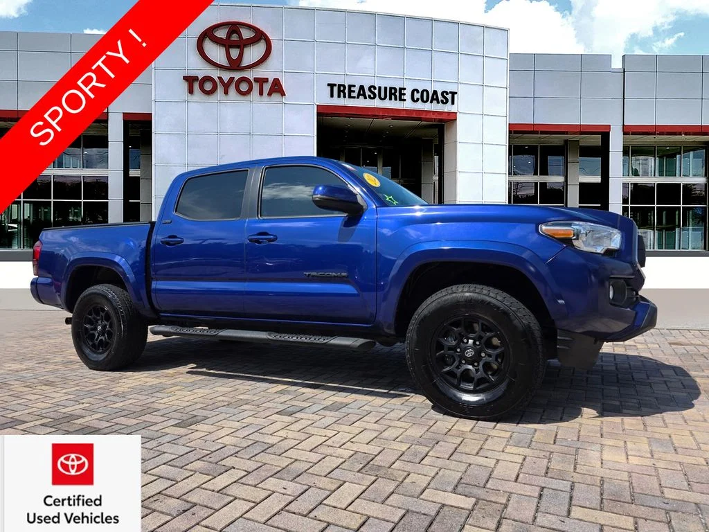 Certified Used 2022 Blue Toyota SR5 image 1
