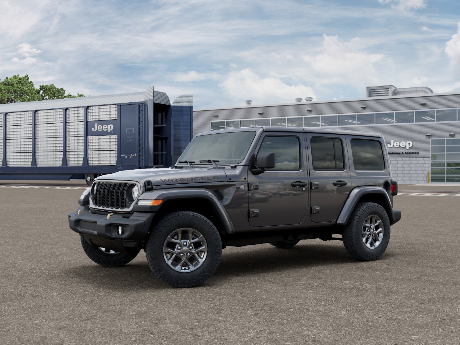 New 2026 Granite Crystal Metallic Clear-Coat Exterior Paint Jeep 85th Anniversary image 1