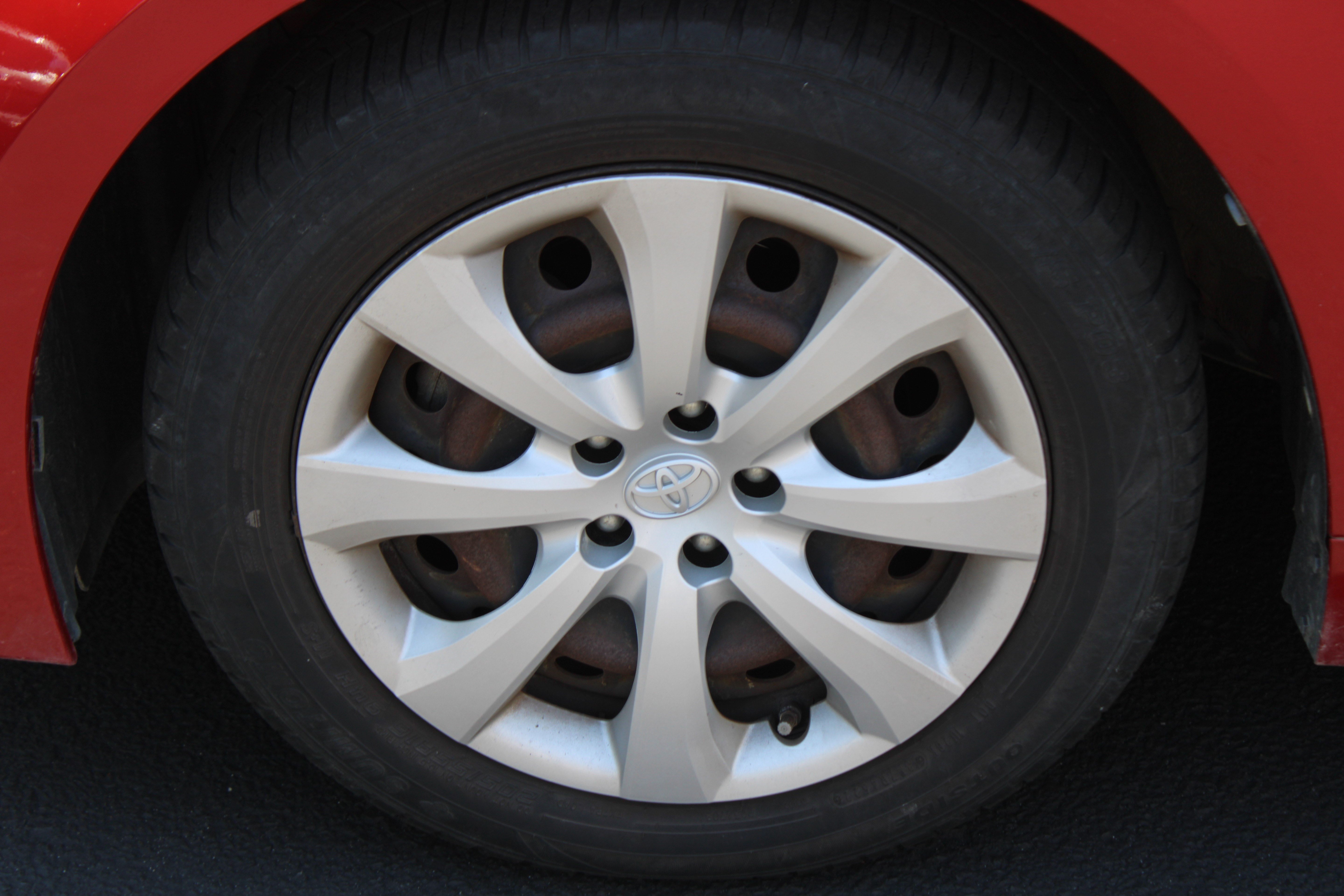 Used 2020 Barcelona Red Metallic Toyota LE image 9