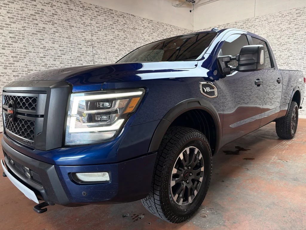 Used 2021 Deep Blue Pearl Metallic Nissan PRO-4X image 3