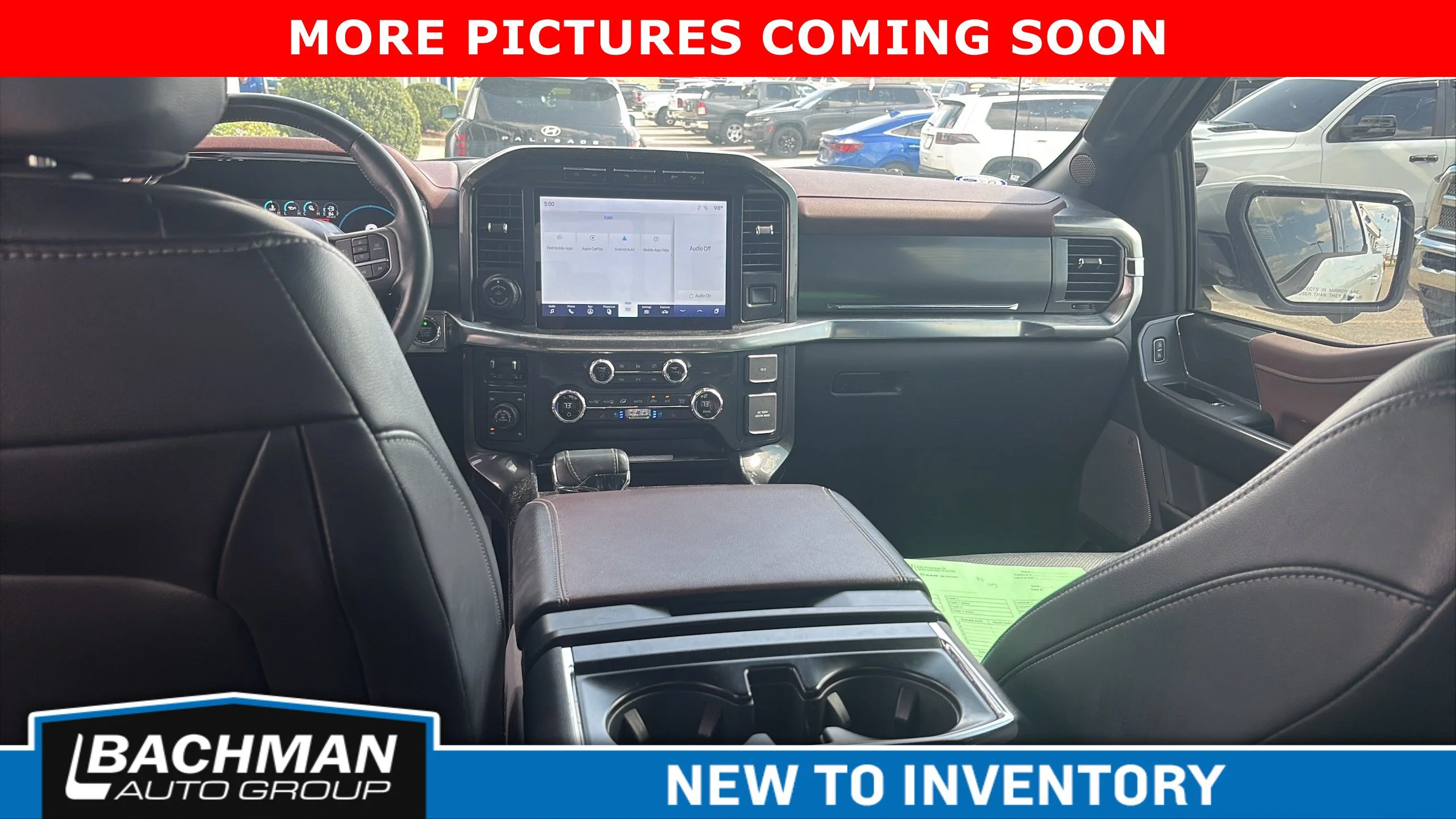 Used 2021 Star White Metallic Tri-Coat Ford LARIAT image 7