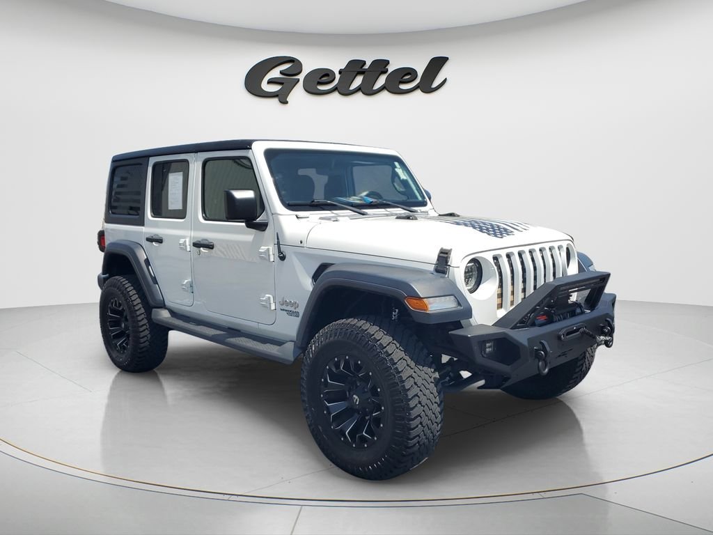 Used 2020 White Jeep Unlimited Sport S image 3