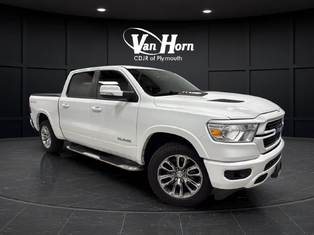 Used 2022 Bright White Clearcoat Ram Laramie image 1