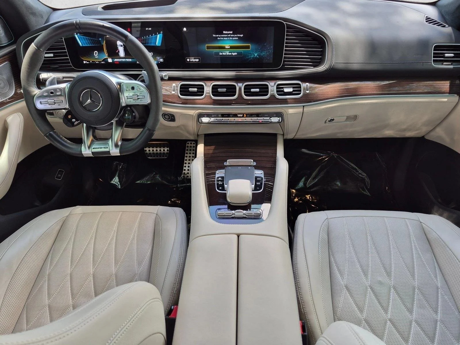 Used 2021 Designo Diamond White Bright Mercedes-Benz AMG® GLS 63 image 17