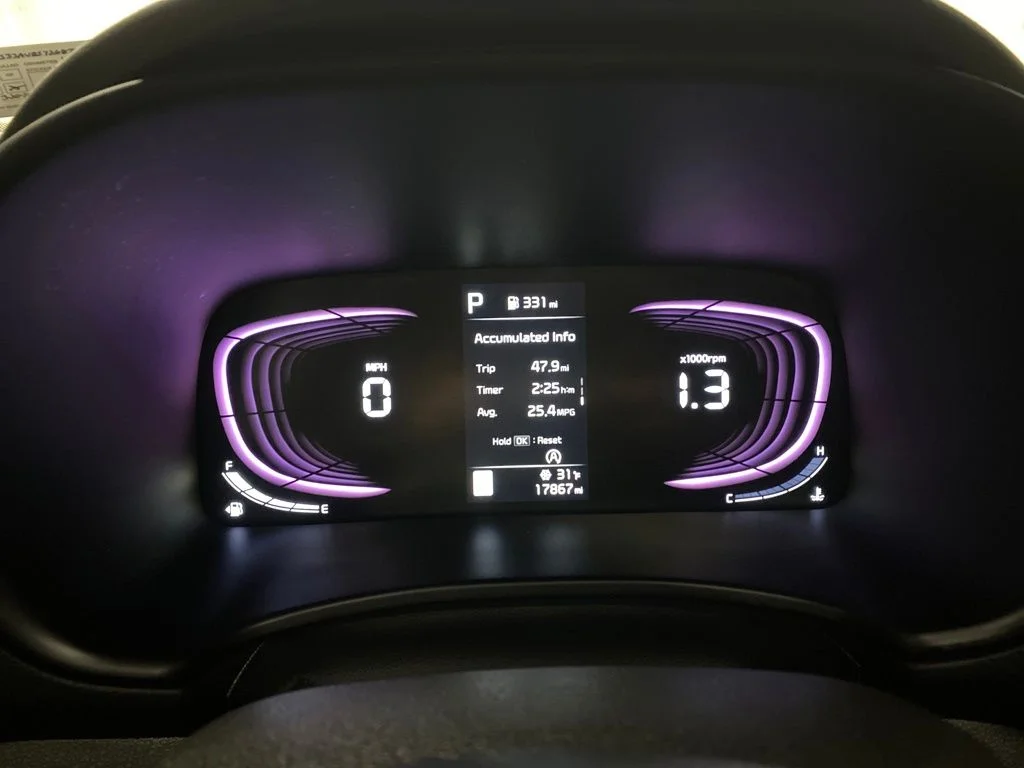 Used 2025 Surf Blue Kia EX image 19