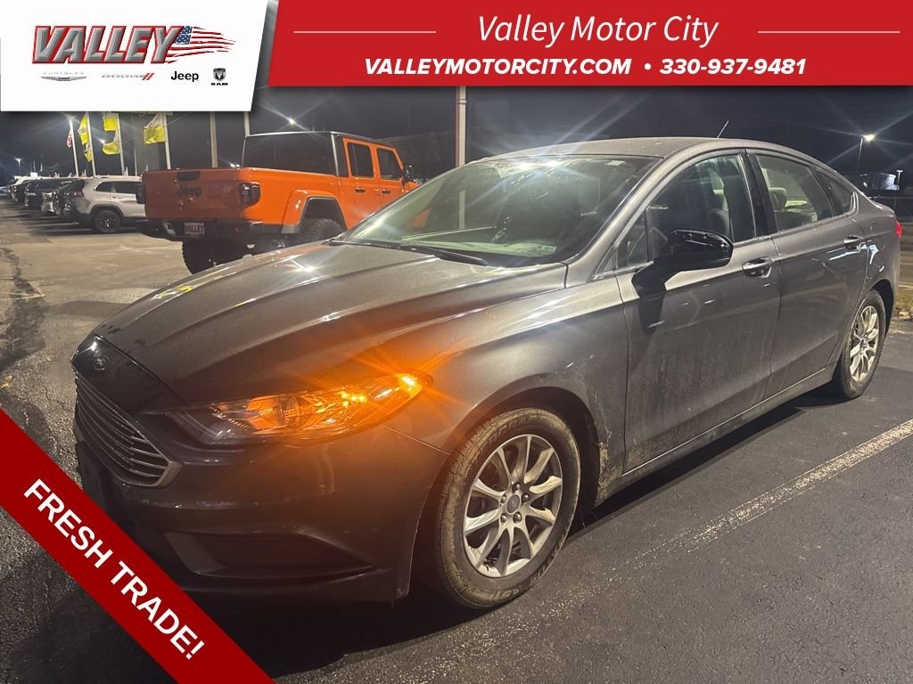 Used 2017 Ford Fusion S with VIN 3FA6P0G75HR304869 for sale in Cuyahoga Falls, OH
