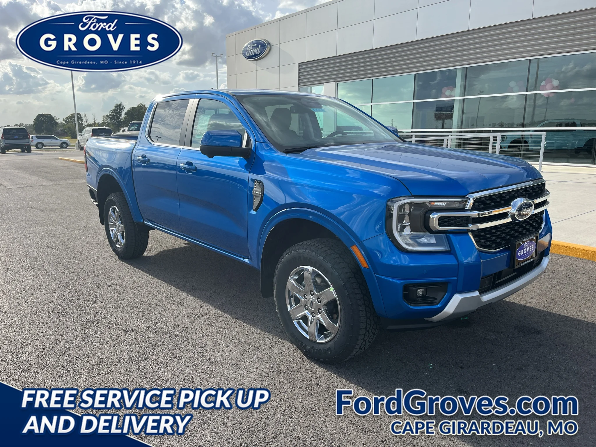 New 2026 Velocity Blue Metallic Ford LARIAT image 1