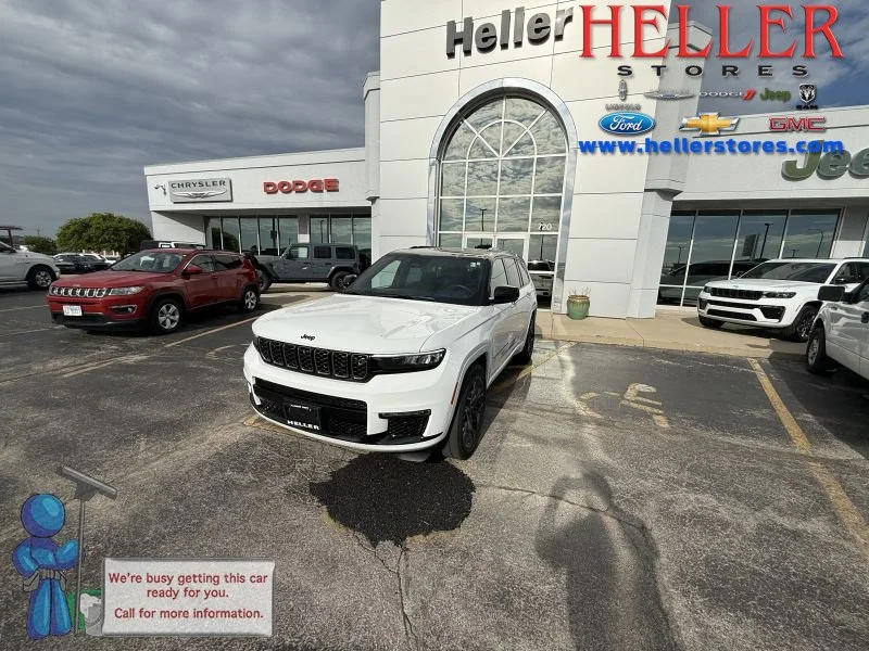 Used 2023 Bright White Clearcoat Jeep Summit image 1
