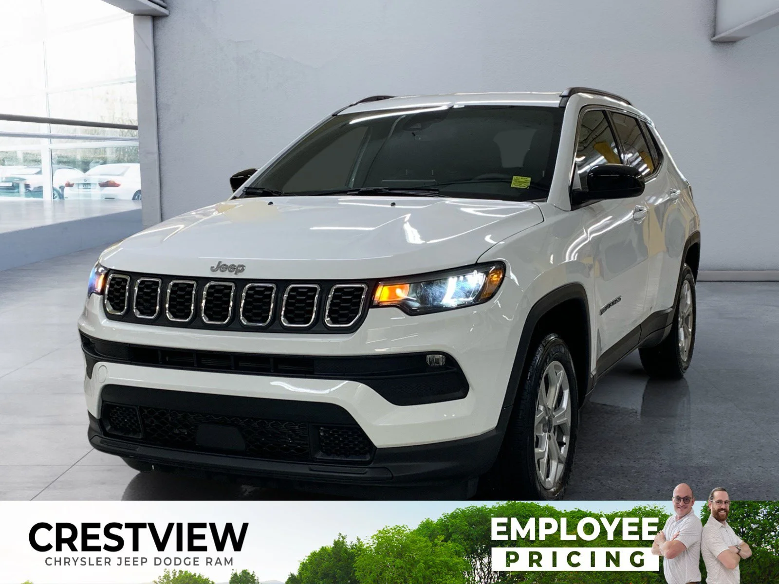 New 2026 Bright White Jeep North image 1