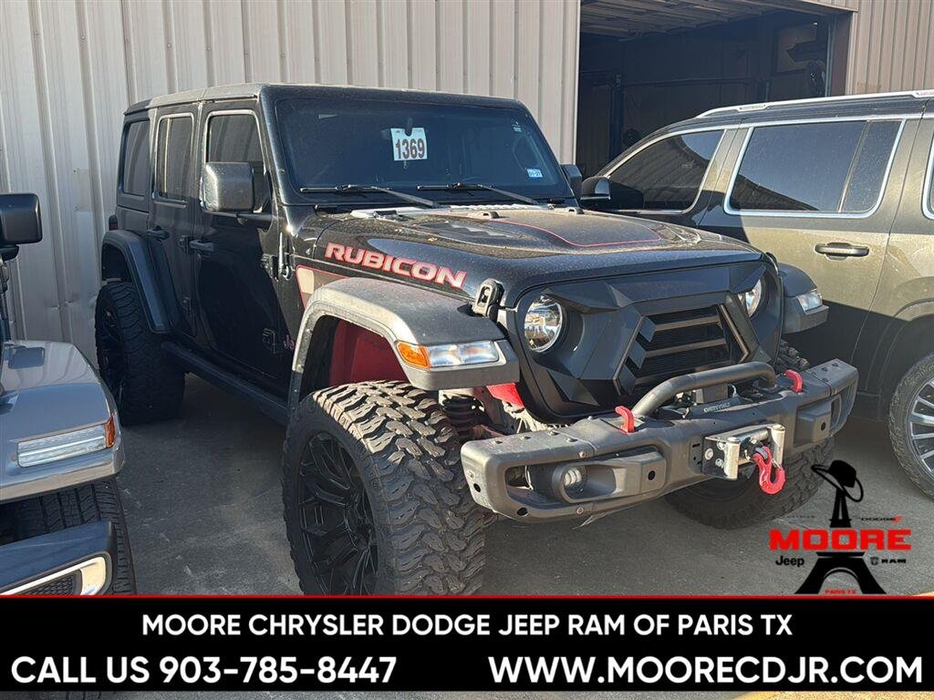 Used 2021 Black Clearcoat Jeep Unlimited Rubicon image 1