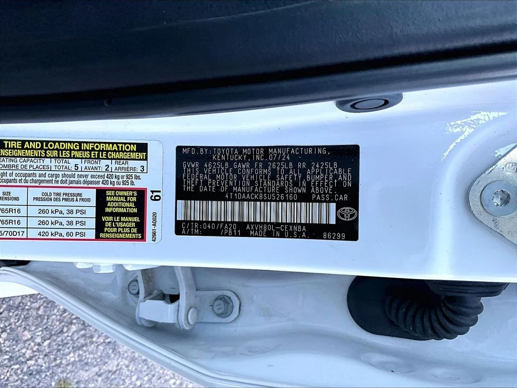 Certified Used 2025 White Toyota LE image 9