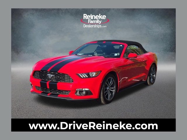 Race Red 2015 Ford Mustang Convertible Rear-Wheel Drive 
