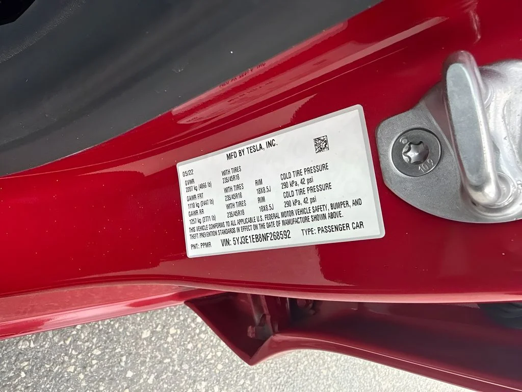 Used 2022 Red Tesla Long Range image 24
