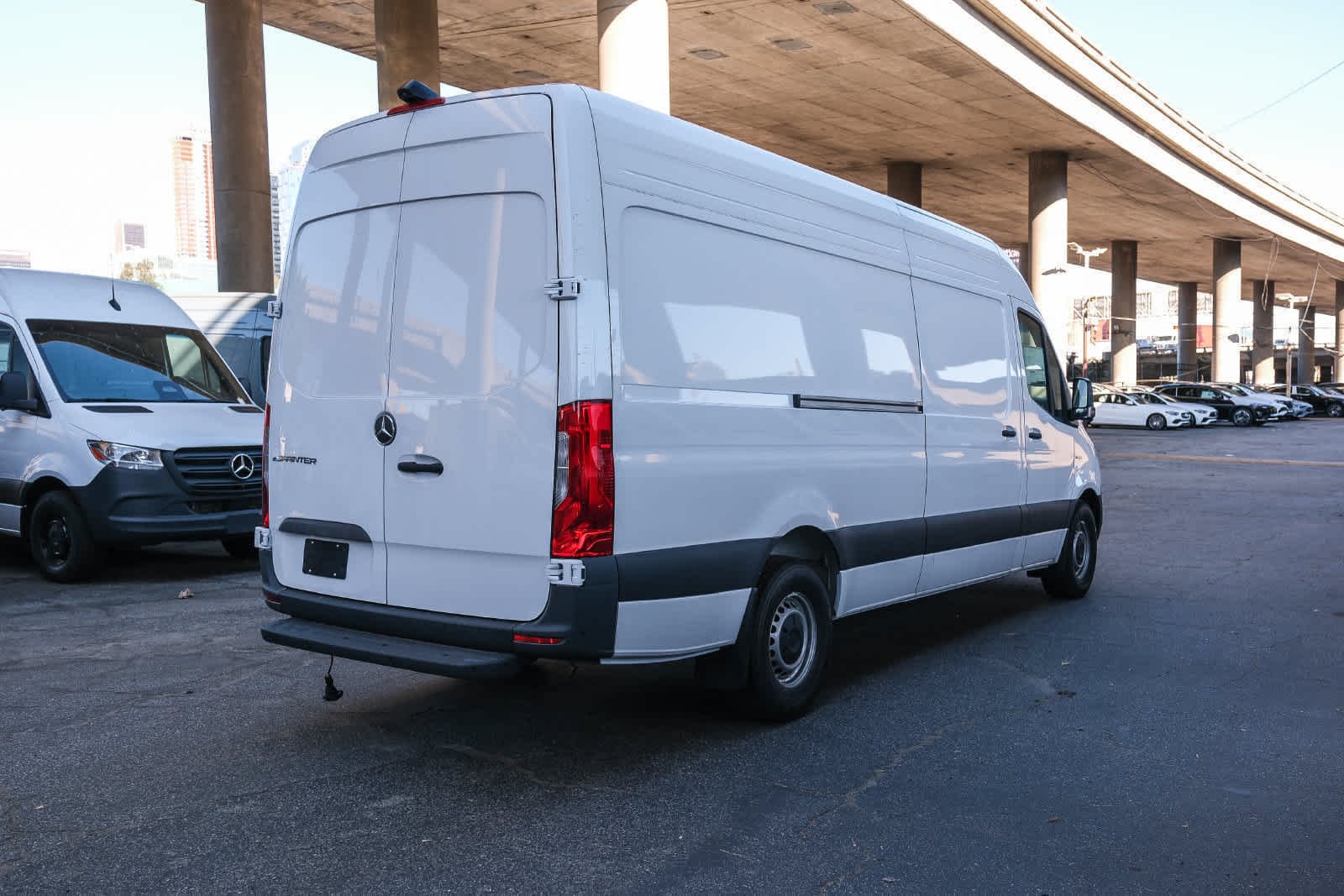 New 2025 Arctic White Mercedes-Benz Cargo 170 WB High Roof RWD Electric Motor image 4