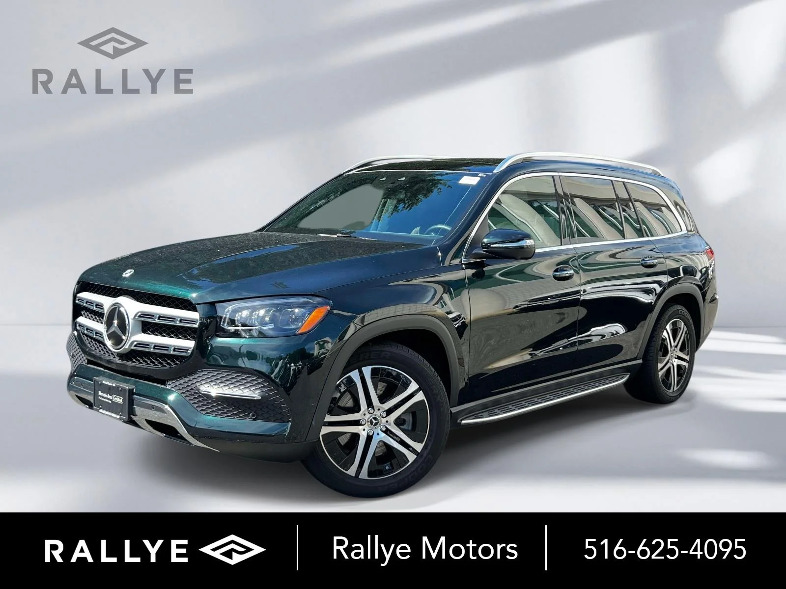 Certified Used 2022 Emerald Green Metallic Mercedes-Benz GLS 450 image 1