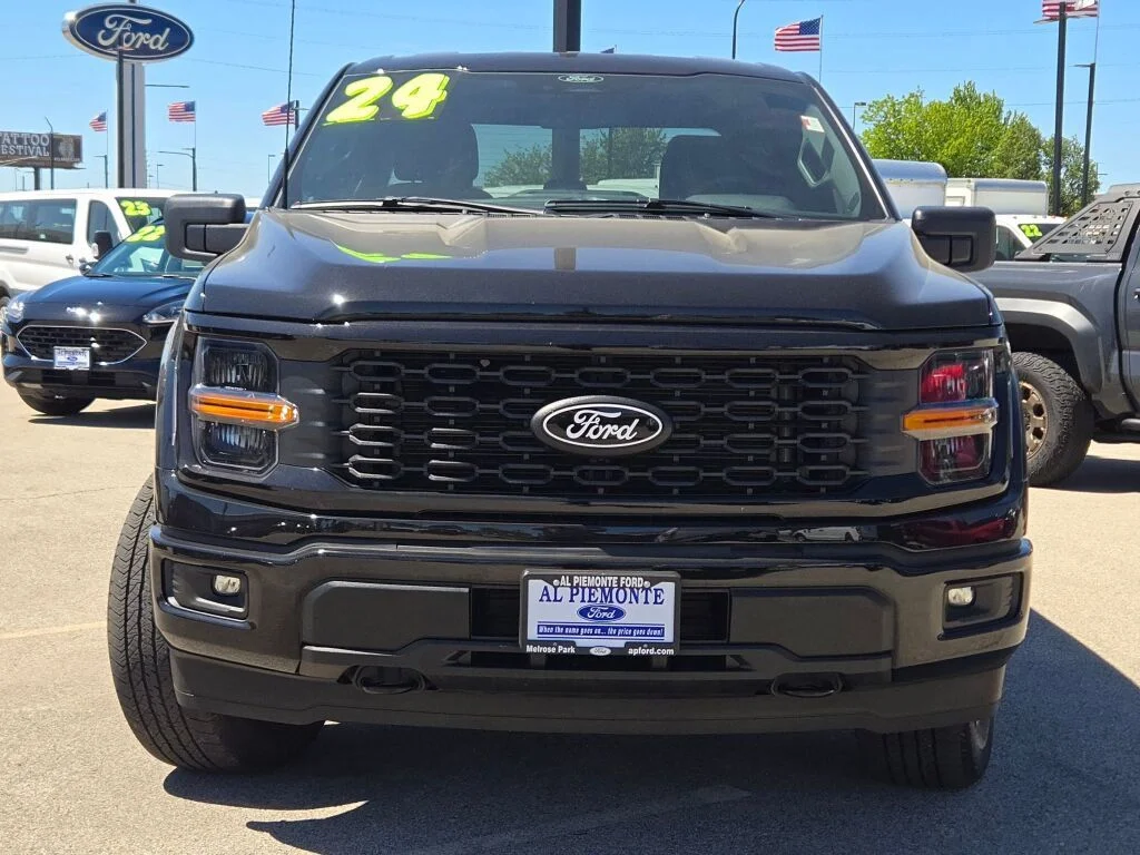Used 2024 Agate Black Metallic Ford STX image 4