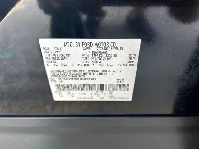 Used 2017 Black Ford Limited image 12