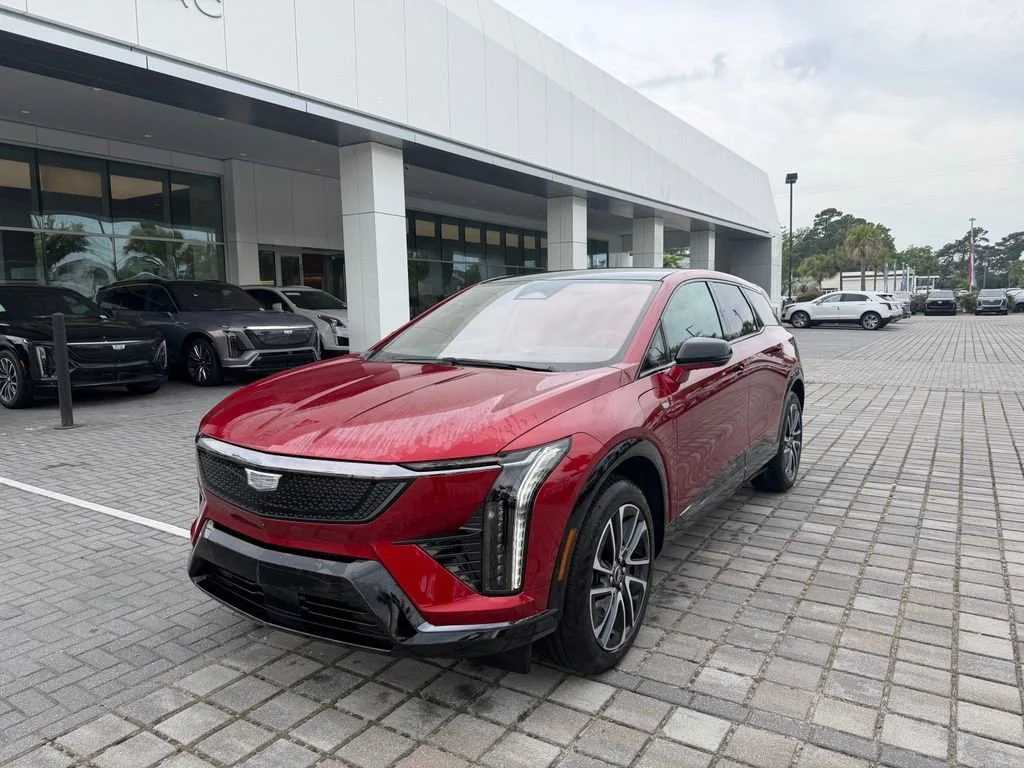 Used 2025 Radiant Red Tintcoat Cadillac Sport 2 image 2
