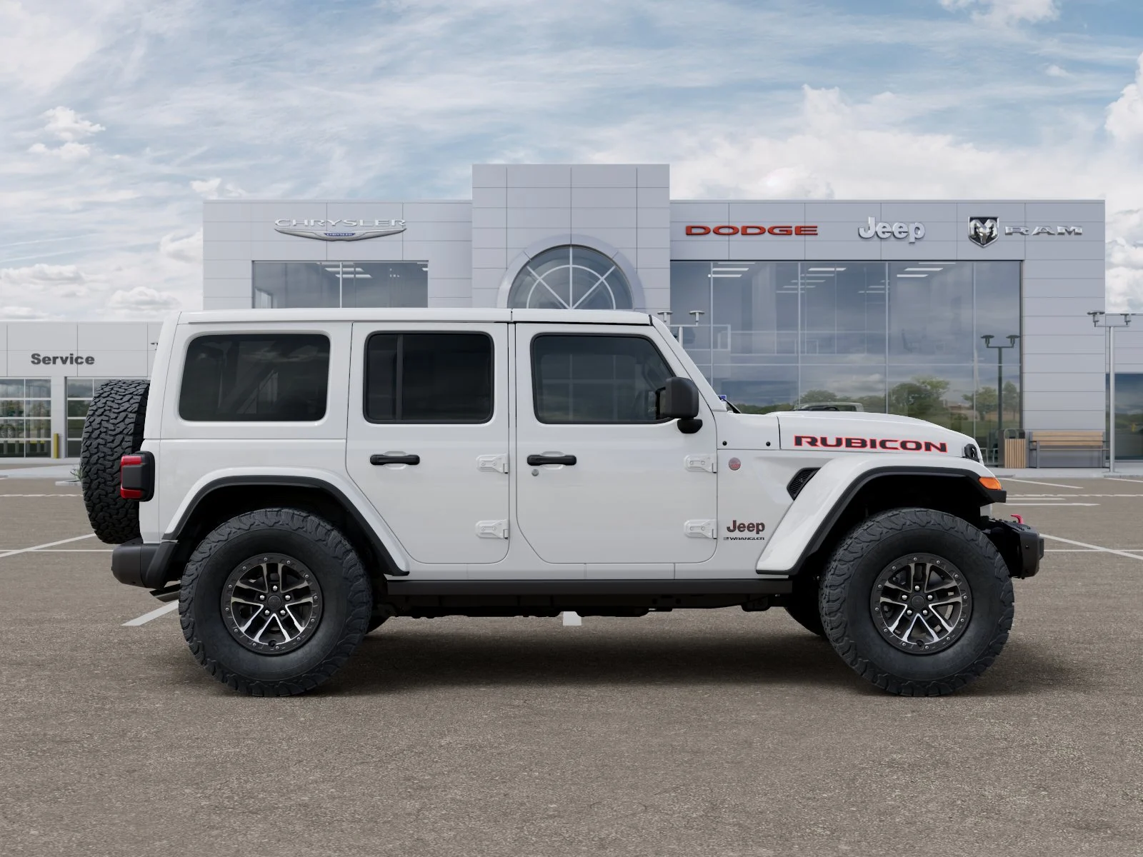 New 2026 Bright White Clearcoat Jeep Rubicon X image 48