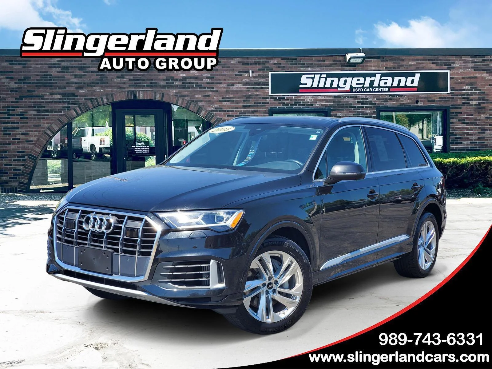 Used 2023 Mythos Black Metallic Audi Premium Plus image 1
