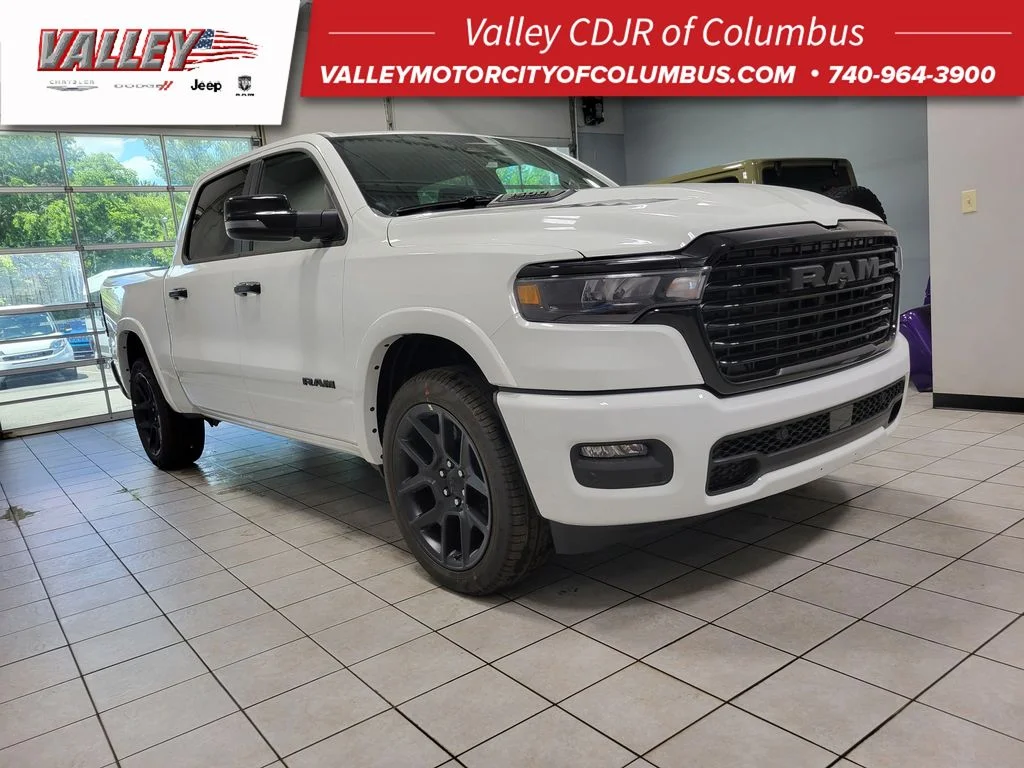 New 2026 Bright White Clear-Coat Exterior Paint RAM Laramie image 1