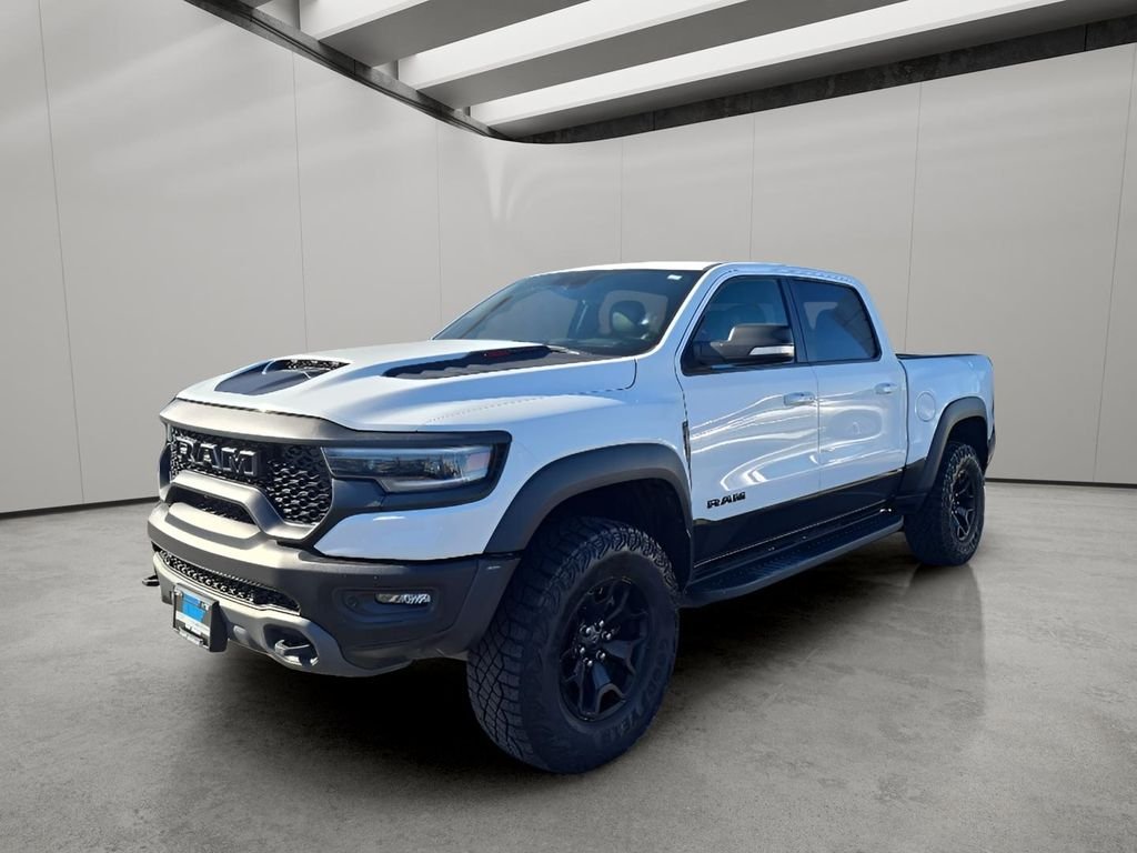 Used 2022 Bright White Clearcoat Ram TRX image 1