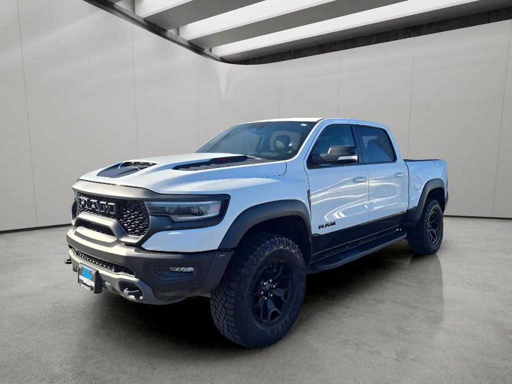 Used 2022 Bright White Clearcoat Ram TRX image 1