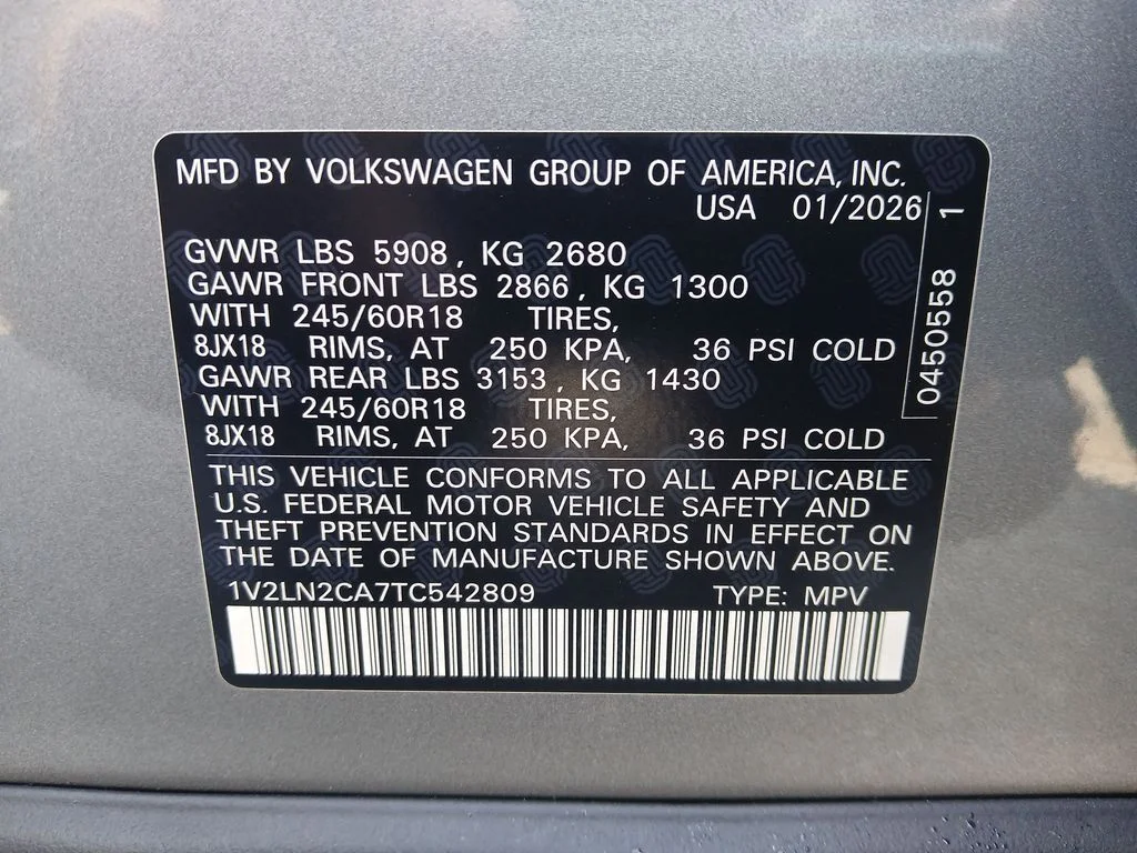 New 2026 Silver Volkswagen 2.0T SE image 28