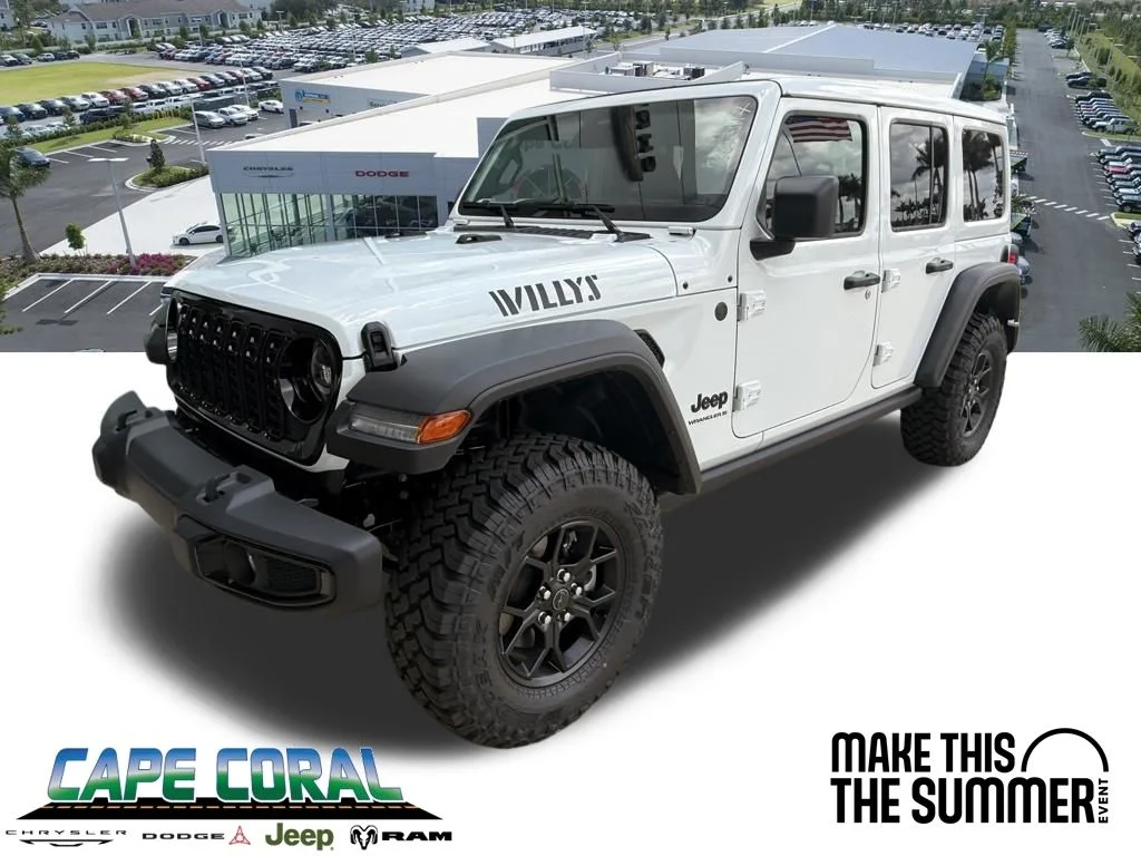 New 2026 Bright White Clear-Coat Exterior Paint Jeep Willys image 1