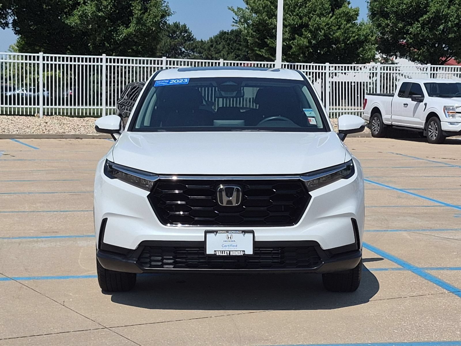 Certified Used 2023 Platinum White Pearl Honda EX AWD image 4