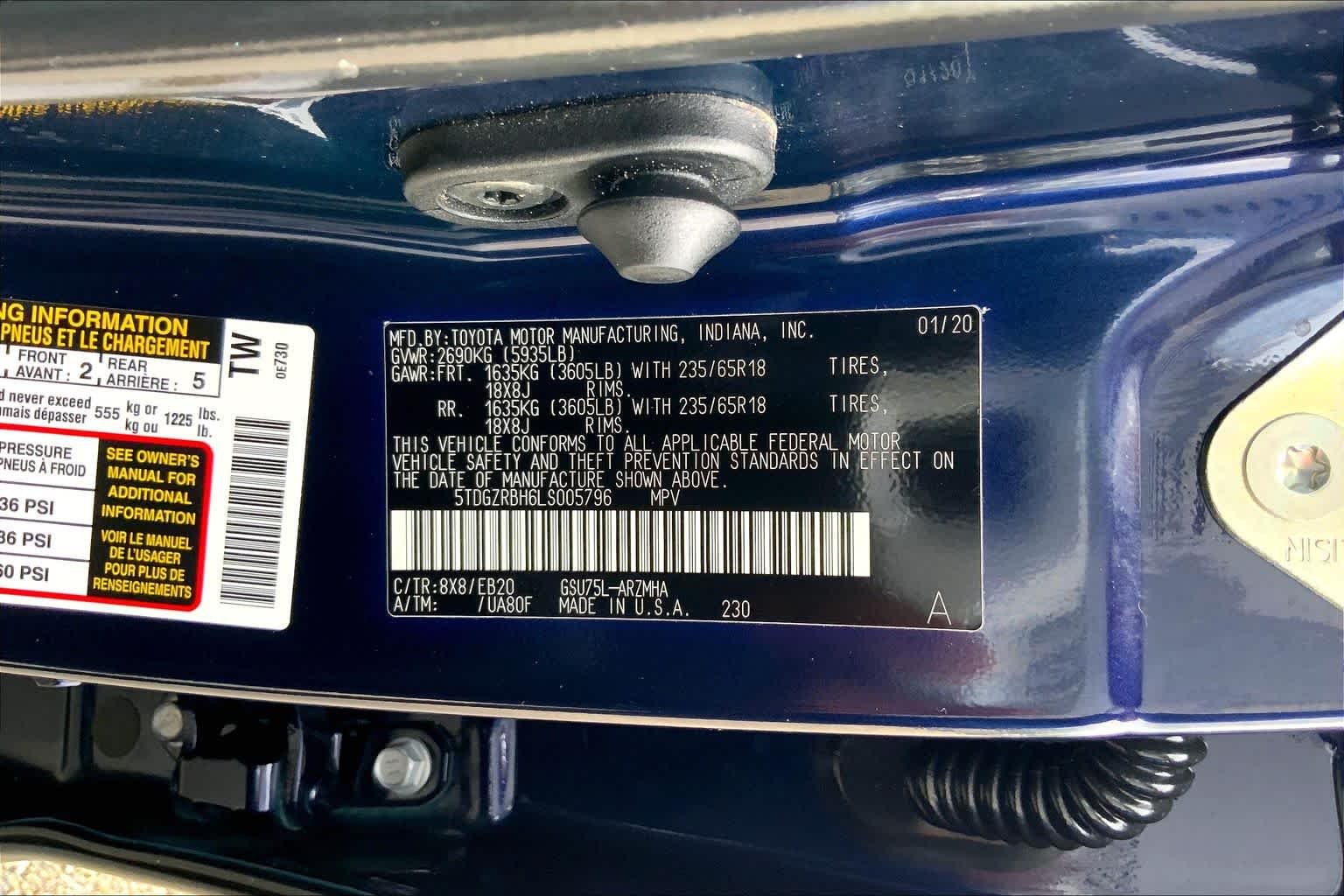 Used 2020 Blueprint Toyota XLE image 36