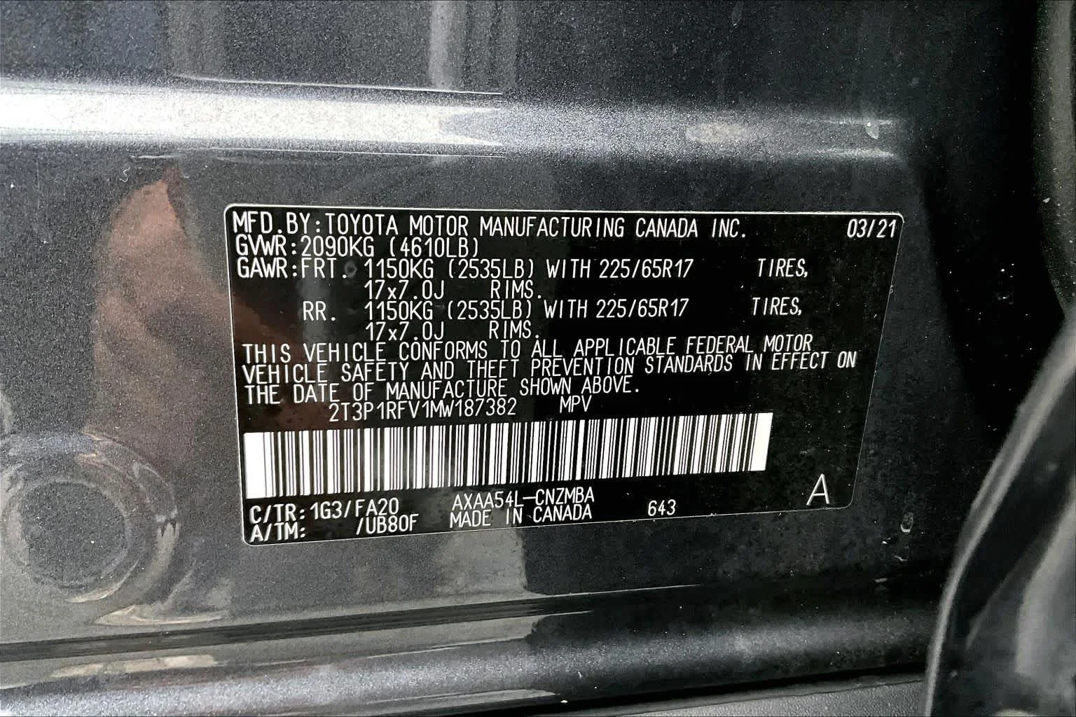 Certified Used 2021 Magnetic Gray Metallic Toyota XLE image 36