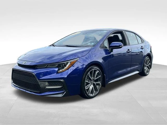 Used 2021 Blue Toyota SE image 1