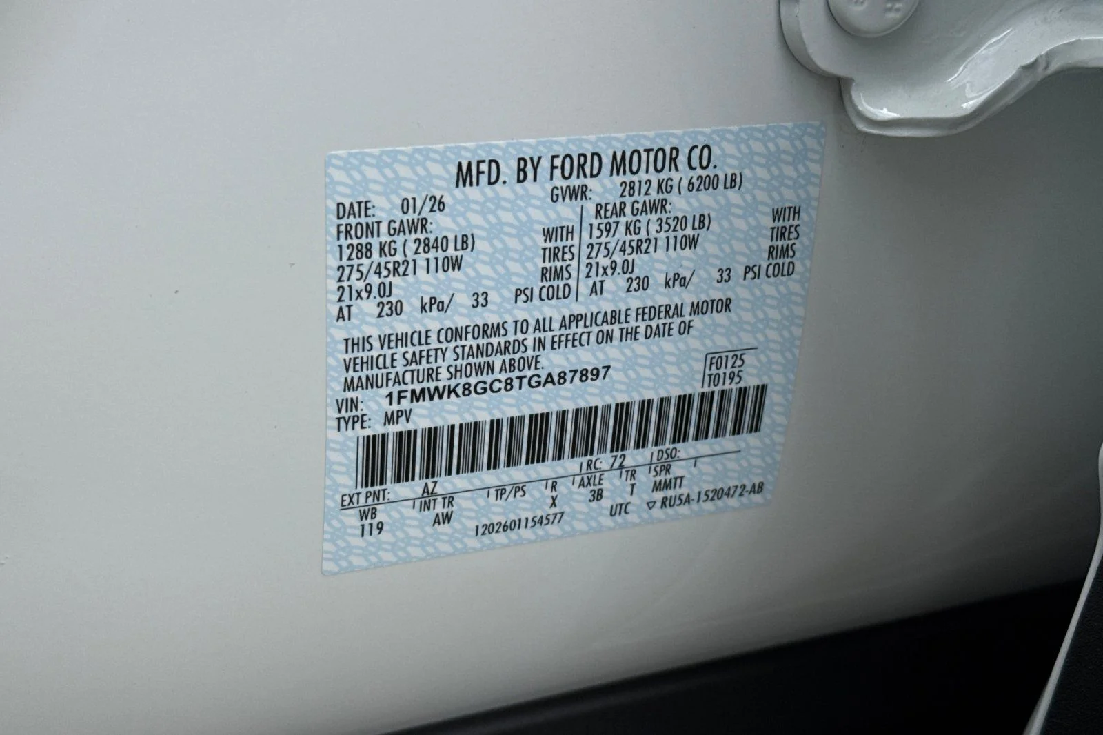New 2026 Star White Metallic Tri-Coat Ford ST image 36