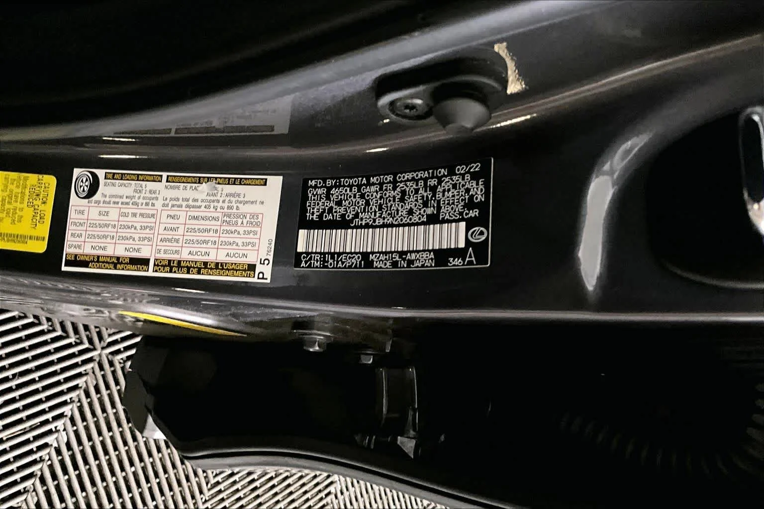 Used 2022 Cloudburst Gray Lexus  image 31
