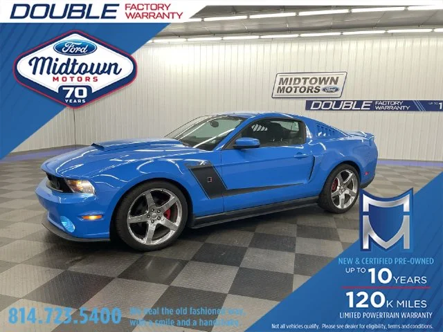 Used 2010 Grabber Blue Ford GT Premium image 1