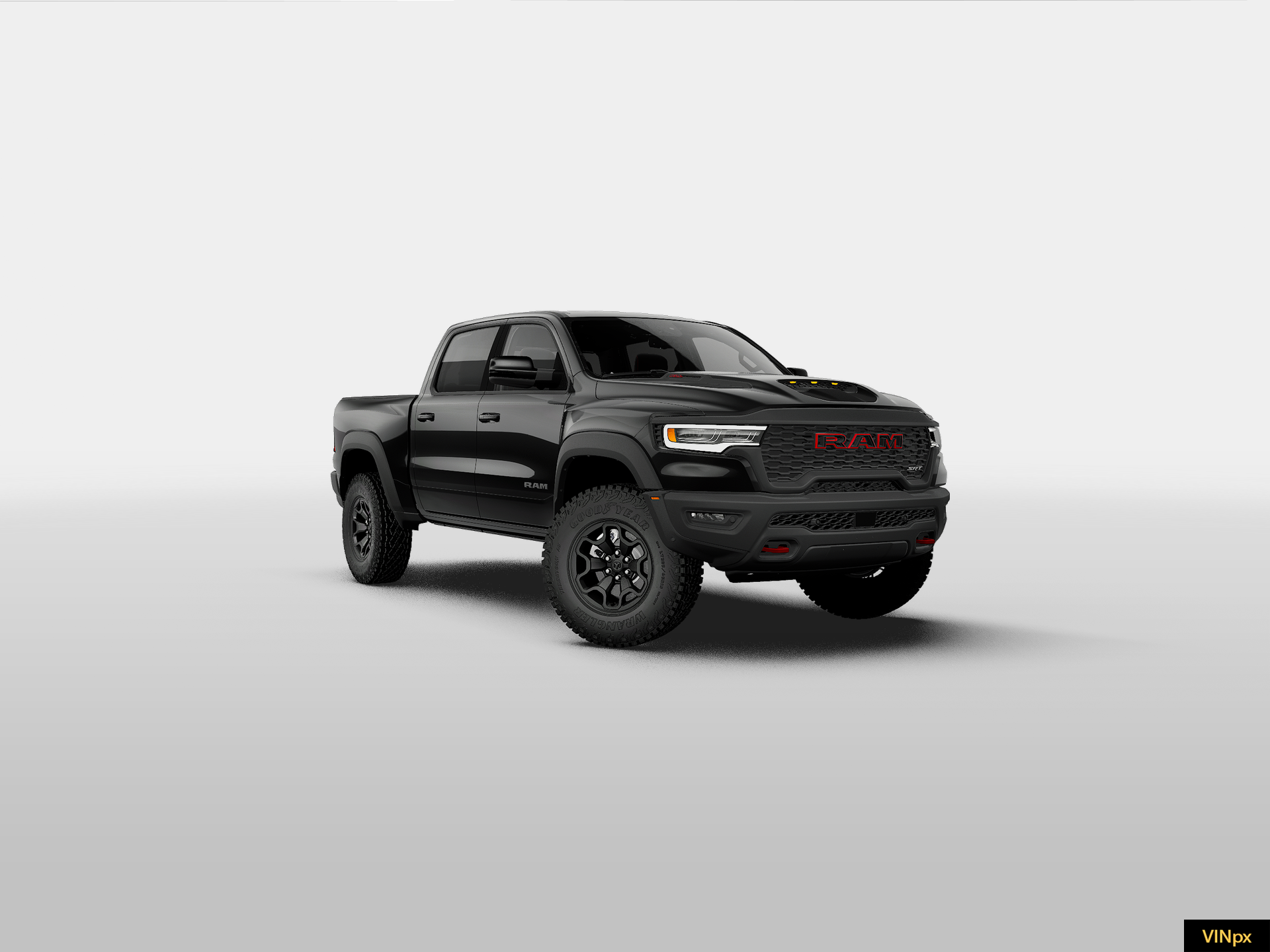 New 2027 Diamond Black Crystal Pearl-Coat Exterior Paint RAM TRX image 11