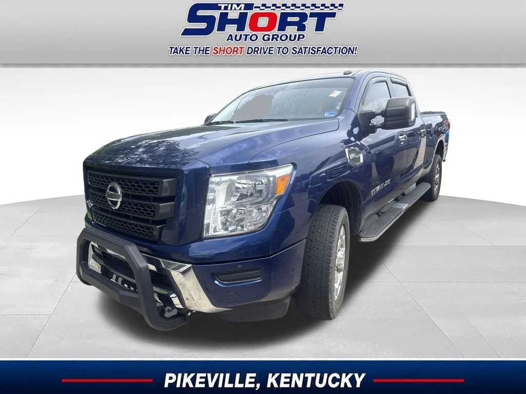 Used 2021 Blue Nissan SV image 1
